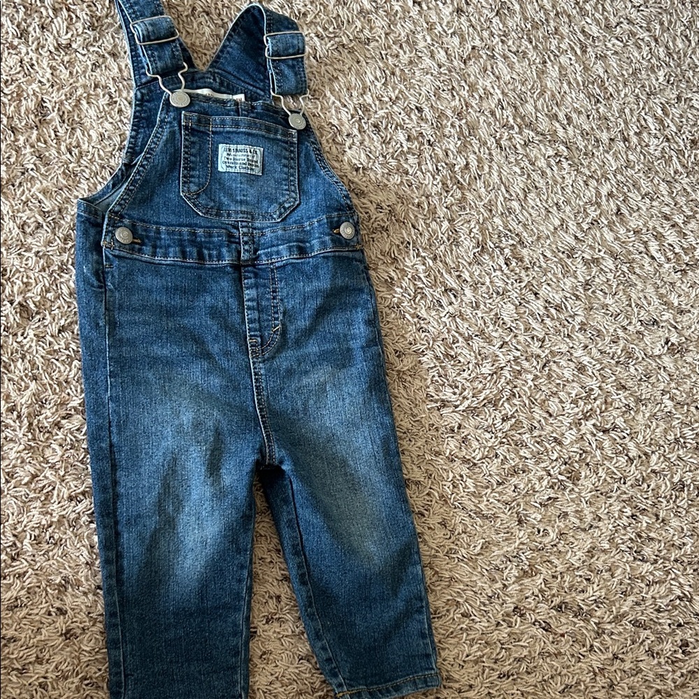 Levi's Classic Blue Denim Overalls
